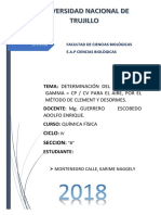 Determinacion Del Coeficiente Gamma