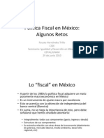 Política Fiscal en México: Algunos Retos