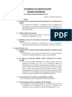 Levantamiento de Observaciones