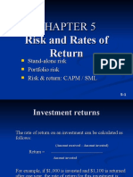 Risk and Rates of Return