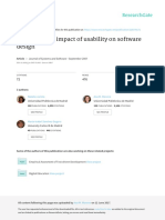 Analysing The Impact of Usability On Software Design