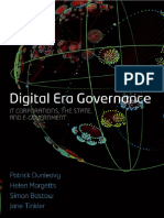 Patrick Dunleavy, Helen Margetts, Simon Bastow, Jane Tinkler - Digital Era Governance - IT Corporations, The State, and E-Government (2007, Oxford University Press) PDF