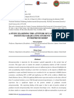 A Study Examining The Attitude of Uae Vocational Institutes Graduating Students Towards Entrepreneurship