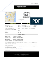 OLA Senthillumar: Fare Breakup Tax Breakup