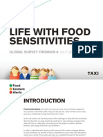 Life With Food Sensitivities: Global Survey Findings July 2010