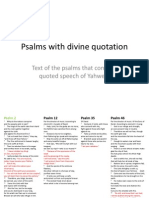 Psalms With Divine Quotation