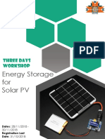 Energy Storage For Solar PV Brochure