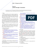 C364C364M-07 (2012) Standard Test Method For Edgewise Compressive Strength of Sandwich Constructions