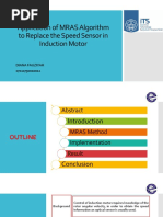 Application of MRAS Algorithm To Replace The Speed