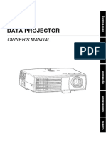 Projector Manual Toshiba PD P9