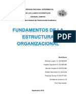 Fundamentos de La Estructura Organizacional