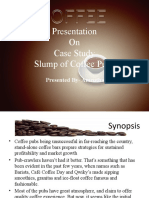 Presentation On Case Study Slump of Coffee Pubs: Presented By-Amrutha