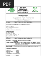 Hoja de Seguridad y Ficha Tecnica Manvert Al