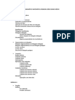 Conteúdo Programático Matemática