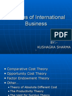 Theories of International Business