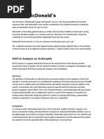 PESTLE Analysis On McDonalds