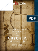 Old Dragon O Mundo de The Witcher Inventário