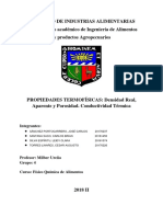 Densidad y Conductividad Termica