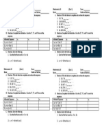 Mathematics 10 (Quiz 1) Mathematics 10 (Quiz 1) : ND RD TH ND RD TH