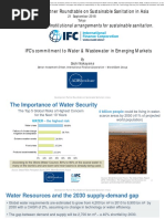 IFC's Commitment To Water & Wastewater in Emerging Markets