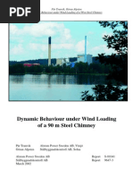 Dynamic Behaviour Under Wind Loading of Steel Chimney