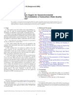 Use of Hollow-Stem Augers For Geoenvironmental Exploration and The Installation of Subsurface Water-Quality Monitoring Devices