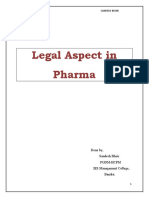 Legal Aspect in Pharma: Project On