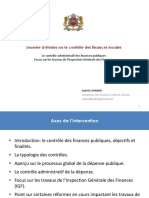 Le Contrôle Administratif Des Finances Publiques - Focus IG