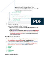 2.1 Your First Program in Java: Printing A Line of Text