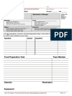 Lab Planning Sheet Blank Form PDF