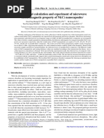 Theoretical Calculation and Experiment of Microwave Electromagnetic Property of Ni (C) Nanocapsules