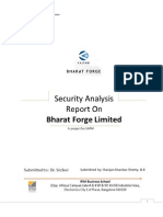 Security Analysis of Bharat Forge LTD