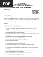 Critical Care Nursing