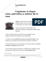 LaTeX - Capítulo 4 Espacios Párrafos y Saltos de Línea El Club Del Autodidacta PDF