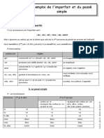 Imparfait Passé Simple 3ème Cours