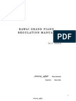 Kawai Grand Piano Regulation Manual: Piano Laboratory Supervisor Kazuo Goka