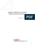 Kawai Vertical Piano Regulation Manual: Kawai Musical Instruments Mfg. Co., LTD