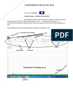 Lab Assignments (Ms Excel 2013) : Starting Msexcel