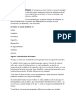 Características Del Ensayo Un Ensayo Es Un Texto Escrito en Prosa