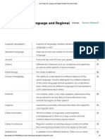 Yule Chapter 18 - Language and Regional Variation Flashcards - Quizlet