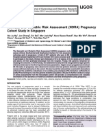 Neonatal and Obstetric Risk Assessment (NORA) Pregnancy Cohort Study in Singapore