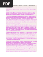 Cual Fue La Misión de Jesús Al Venir A La Tierra.