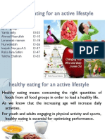 Healthy Eating For An Active Lifestyle