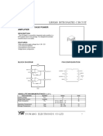 Linear Integrated Circuit: Dual Low Voltage Power Amplifier