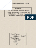 Past Simplesimple Past Tense