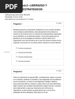 Quiz 2 Liderazgo y Pensamiento Estratégico