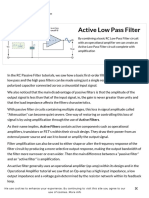 Home / Filters / Active Low Pass Filter