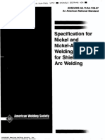 A5-11 Specification For Nickel and Nickel Alloy Wel - El For SMAW PDF