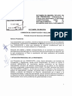 Dictamen en Minoría: Recaído en Los Proyectos 3185/2018-PE