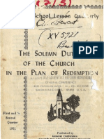 Sc5 $ L' Lrly XV) I J: Solemn of The Church in The Redemptt JJ